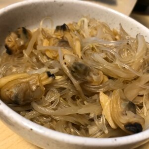 しみてます♪我が家の“あさりと春雨の酒蒸し”